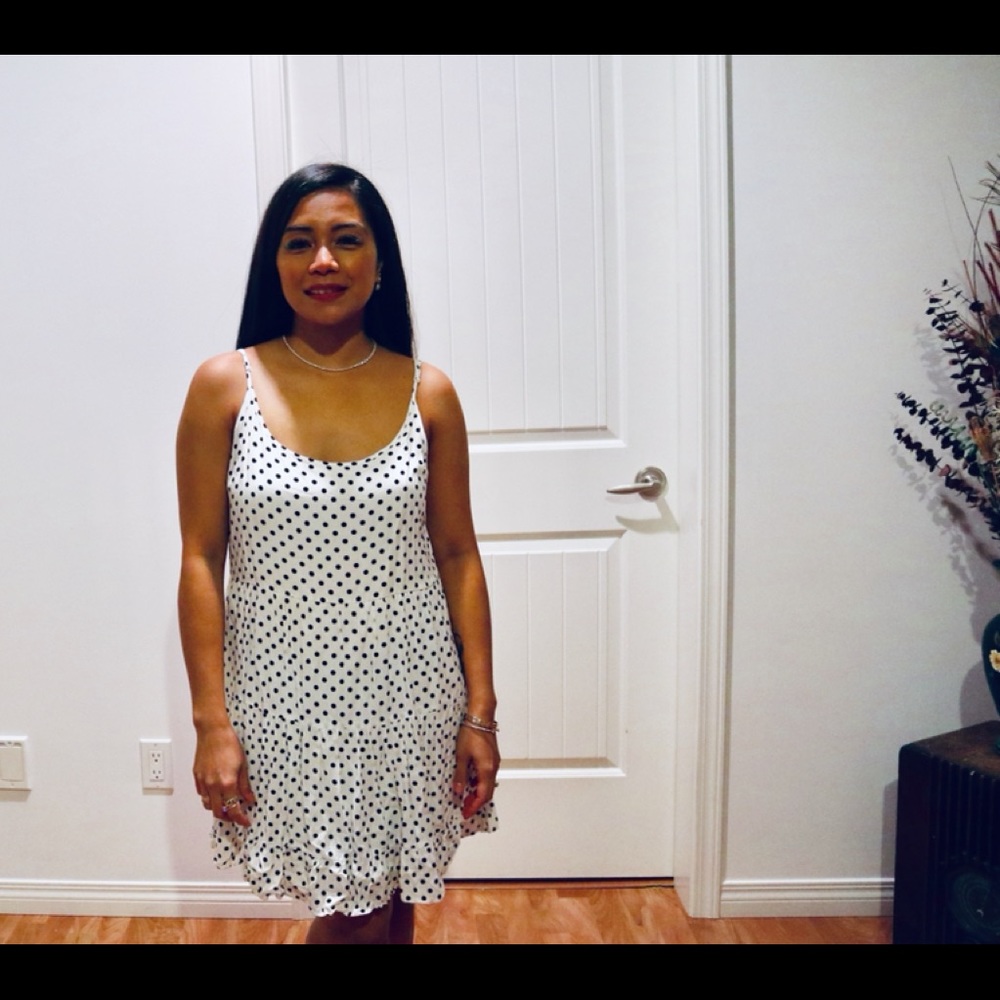 Polka dot sheer cotton,summer casual